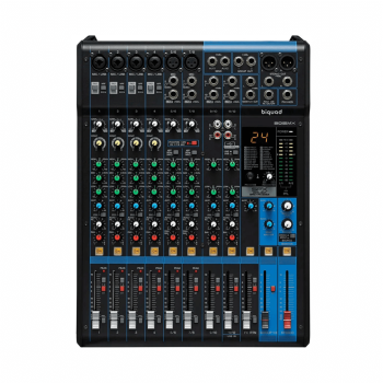 BQ12MX Mixer Produção, Analógico, Fader Deslizante, 4(M) + 4(ST), USB, EFX DSP