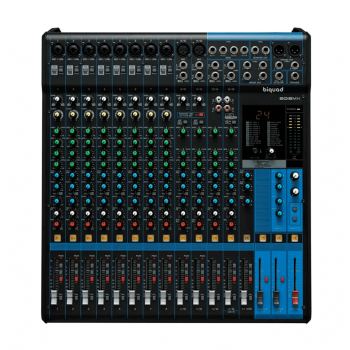 BQ16MX Mixer Produção, Analógico, Fader Deslizante, 4(M) + 4(ST), USB, EFX DSP