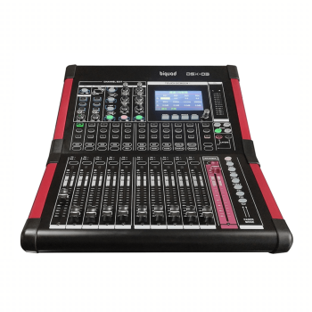 DSX-03 Mixer Produção, Digital, Fader Deslizante, 8 Mic/Line + 4(St), Usb, Processador